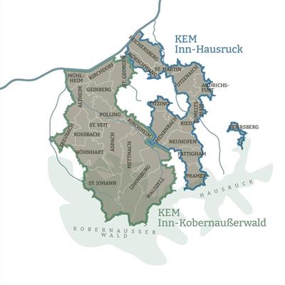 Lageplan KEM Inn-Hausruck